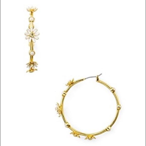 Kate Spade flower hoop earrings - Picture 9 of 11